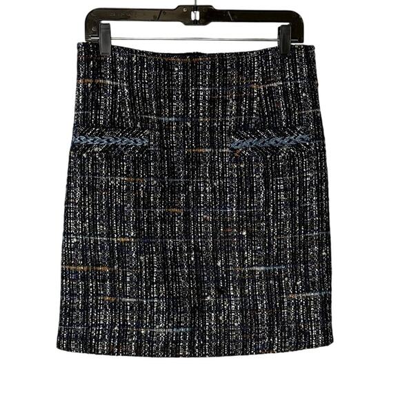 Sandro Marieta Tweed Skirt Navy Mini - Picture 1 of 7
